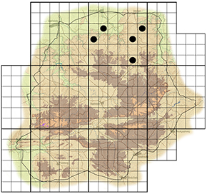 Ptaeroxylon obliquum Waterberg distribution